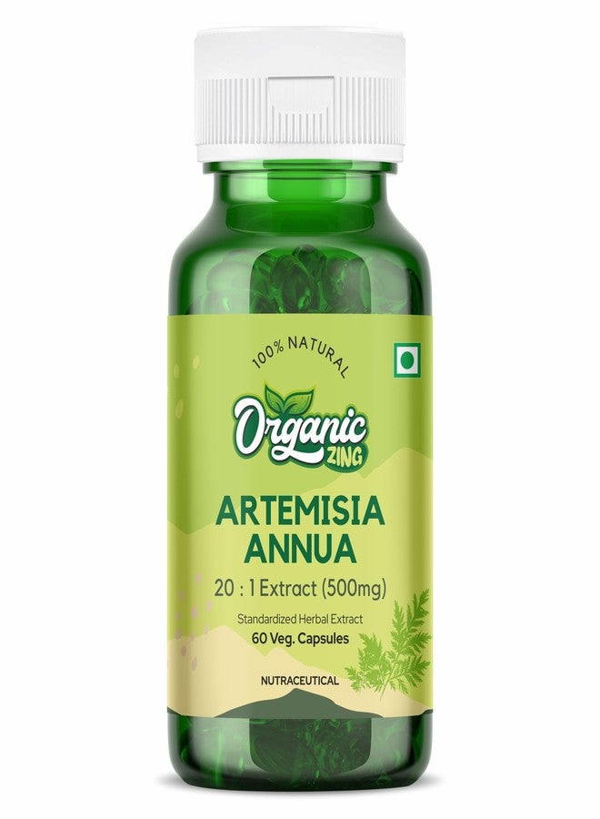 ORGANIC ZING كبسولات أرتيميسينين العضوية من أورجانيك زينج - 60 كبسولة، 500 ملغ - مستخلص نباتي وخالٍ من الغلوتين لدعم المناعة والصحة العامة من أرتيميسيا أنوال - Image 1
